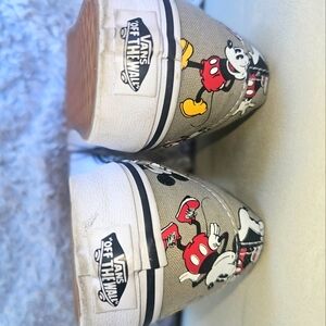Rare Mickey Vans Slip Ons